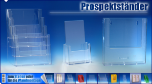 Prospektständer aus Acrylglas