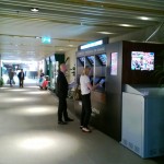 Der Verkauf erfolgt am Bildschirm mit einer Kreditkarte