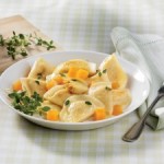 Kürbis-Maultauschen-Pfanne