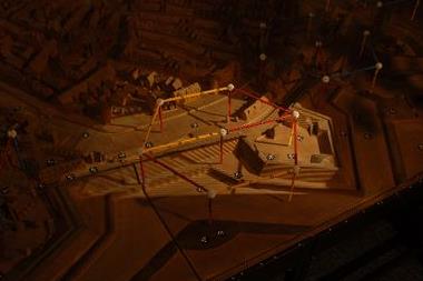 Historisches Berliner Stadtmodell des Stadtmuseums Berlin (Foto während der Durchführung eines 3D-Scans)