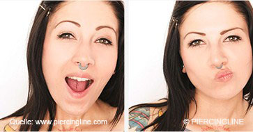 Piercing ist oft gut sichtbar und wirft damit unter Umständen Probleme auf