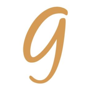 Logo des Blogs: Schreibschrift-G in sanftem Orange