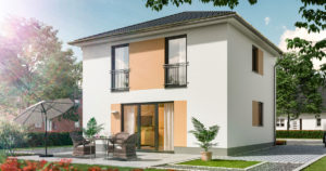 Visualisierung eines Stadthauses