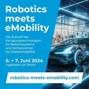 Flyer zum Kongress Robotics meets eMobility