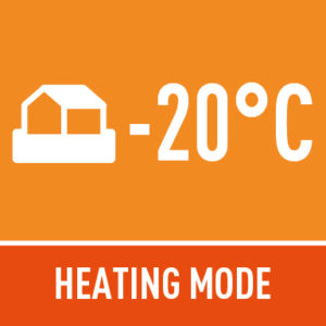 weießes Haus auf orangem Grund