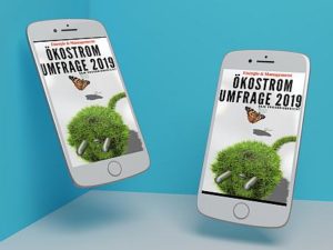 Umfrageapp auf Bildschirm