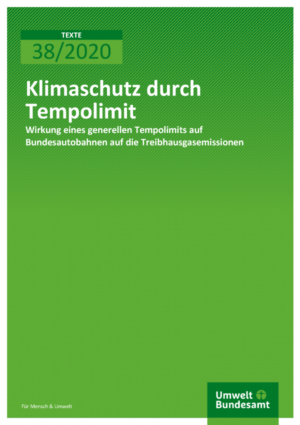 Cover "Klimaschutz durch Tempolimit"