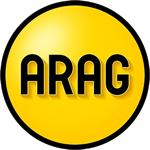 Logo ARAG schwarz auf gelb