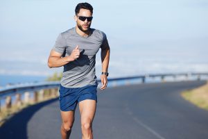 Jogger auf einer Straße