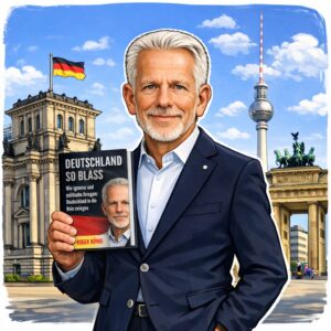 Roger König mit seinem Buch