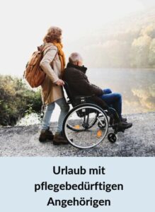 Mensch im Rollstuhl mit Begleitung am See