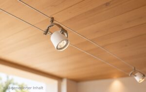 Seilsystem an Holzdecke