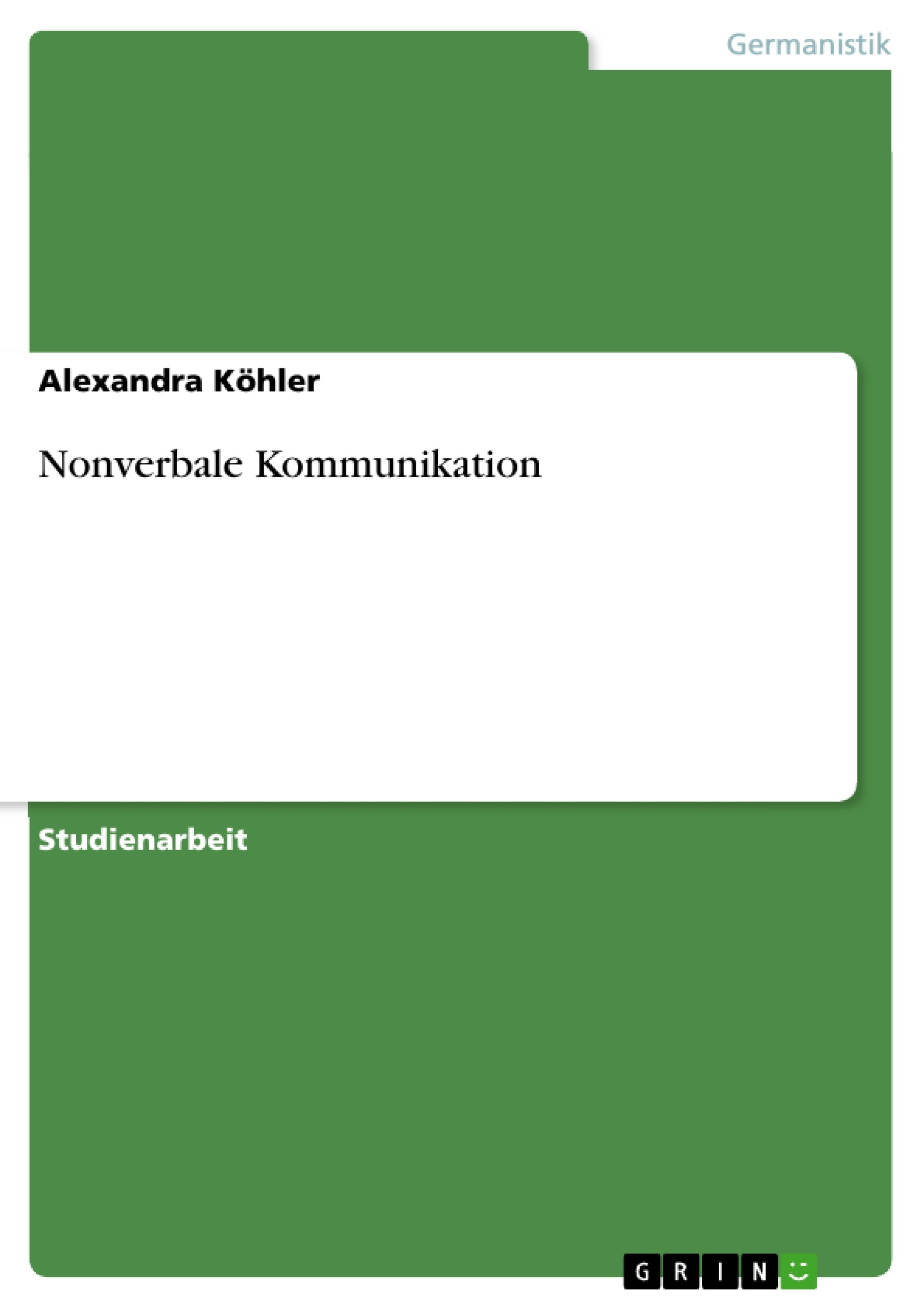 Nonverbale Kommunikation PDF/ePUB eBook kaufen Ebooks