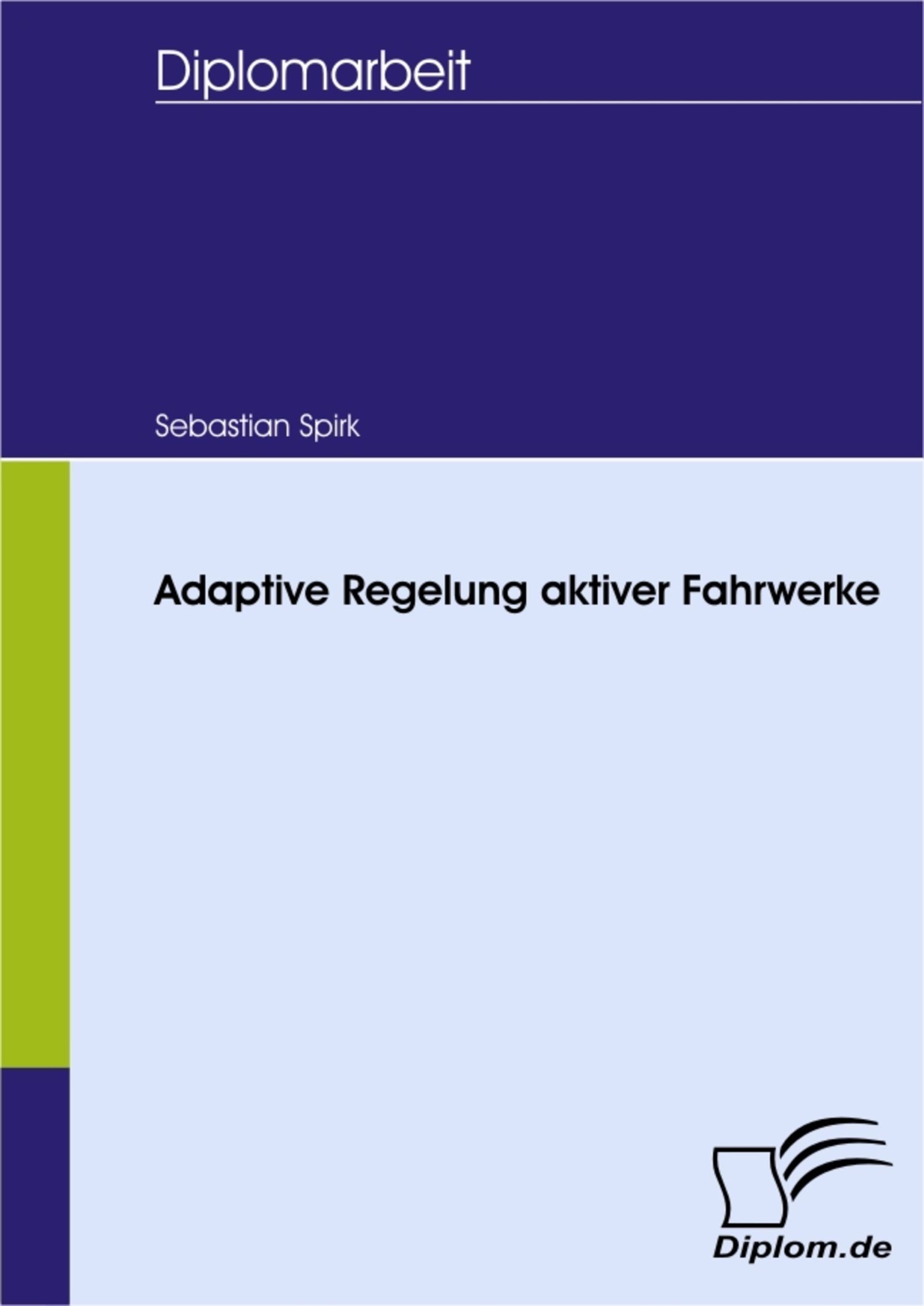 Adaptive Regelung aktiver Fahrwerke - PDF eBook kaufen | Ebooks