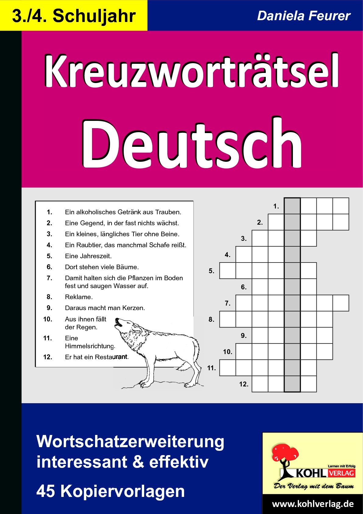 Kreuzwortratsel Deutsch 3 4 Schuljahr Pdf Ebook Kaufen Ebooks Padagogik Erziehungswissenschaft