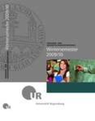 Personen und Veranstaltungsverzeichnis der Universität Regensburg Personen und Veranstaltungsverzeichnis der Universität Regensburg