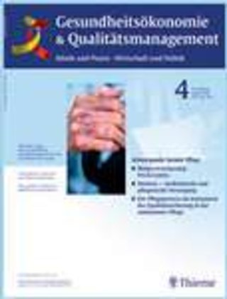Gesundheitsökonomie & Qualitätsmanagement Gesundheitsökonomie & Qualitätsmanagement