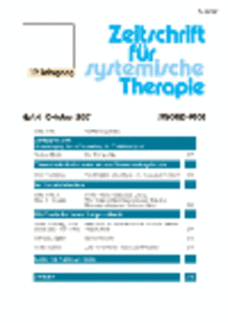 Zeitschrift für systemische Therapie und Beratung
