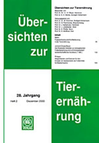 Übersichten zur Tierernährung