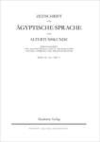 Zeitschrift für Ägyptische Sprache und Altertumskunde Zeitschrift für Ägyptische Sprache und Altertumskunde