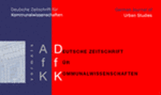Deutsche Zeitschrift für Kommunalwissenschaften Deutsche Zeitschrift für Kommunalwissenschaften