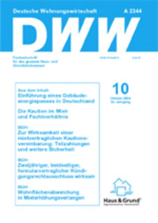 DWW - Deutsche Wohnungswirtschaft