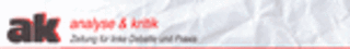 ak analyse & krtik ak analyse & krtik