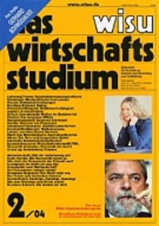WISU - DAS WIRTSCHAFTSSTUDIUM WISU - DAS WIRTSCHAFTSSTUDIUM