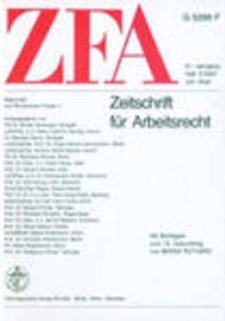ZFA - Zeitschrift für Arbeitsrecht