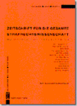 Zeitschrift für die gesamte Strafrechtswissenschaft