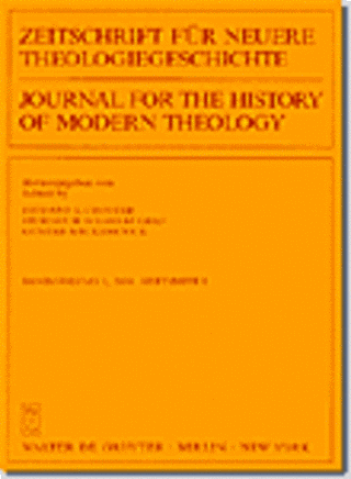 Zeitschrift für Neuere Theologiegeschichte Zeitschrift für Neuere Theologiegeschichte