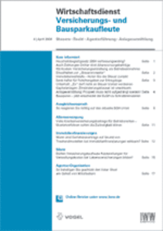 Wirtschaftsdienst Versicherungs- und Bausparkaufleute Wirtschaftsdienst Versicherungs- und Bausparkaufleute