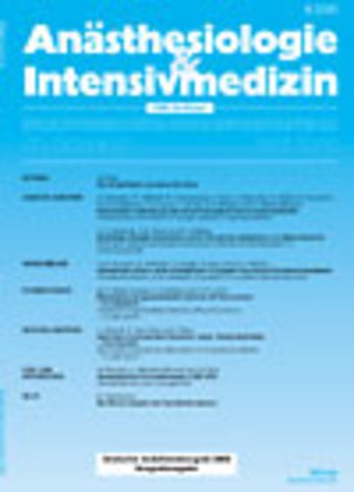 Anästhesiologie & Intensivmedizin Anästhesiologie & Intensivmedizin