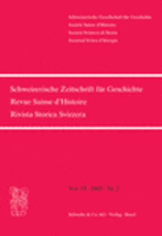 Schweizerische Zeitschrift für Geschichte