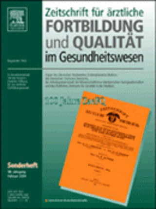 Zeitschrift für ärztliche Fortbildung und Qualität im Gesundheitswesen