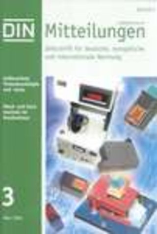 DIN-Mitteilungen+elektronorm DIN-Mitteilungen+elektronorm