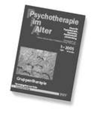 Psychotherapie im Alter Psychotherapie im Alter