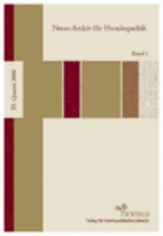 Neues Archiv für Homöopathik