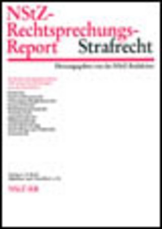 NStZ-Rechtsprechungs-Report Strafrecht