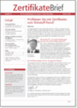Zertifikate-Brief Zertifikate-Brief