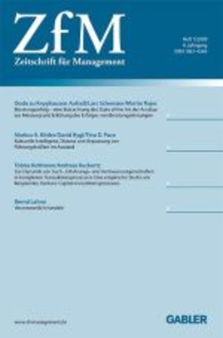 ZfM Zeitschrift für Management