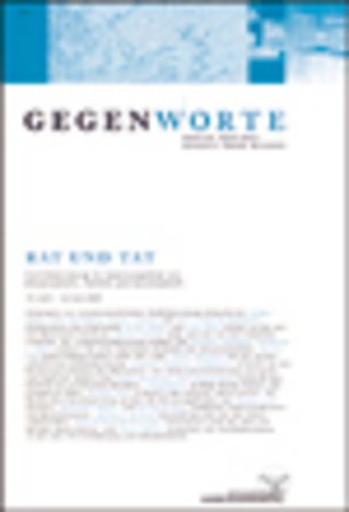 GEGENWORTE GEGENWORTE