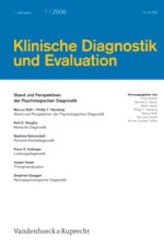 Klinische Diagnostik und Evaluation Klinische Diagnostik und Evaluation