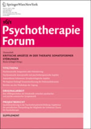 Psychotherapie Forum Psychotherapie Forum