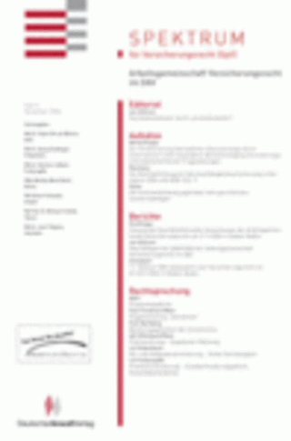 Spektrum Versicherungsrecht