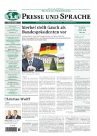 Presse und Sprache Presse und Sprache