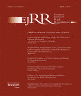 European Journal of Risk Regulation