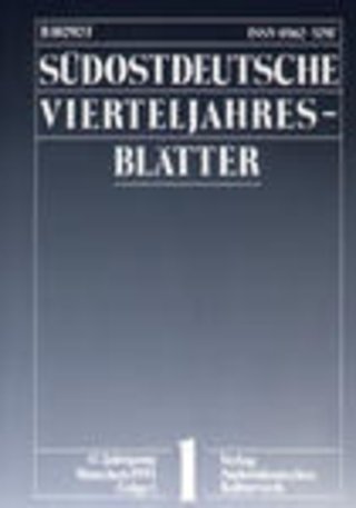 Südostdeutsche Vierteljahresblätter Südostdeutsche Vierteljahresblätter