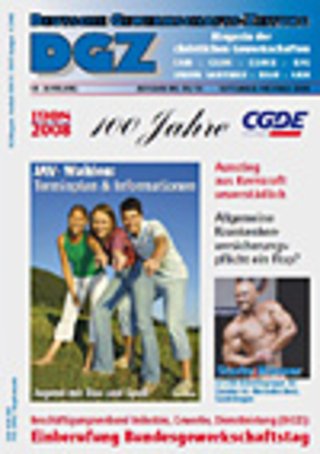 DGZ Deutsche Gewerkschafts-Zeitung DGZ Deutsche Gewerkschafts-Zeitung