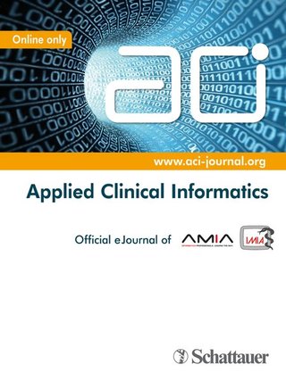 ACI - Applied Clinical Informatics ACI - Applied Clinical Informatics